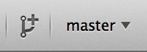 Кнопка создания ветки на Mac